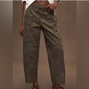 Anthropologie Pilcro Green Cargo Utility pants size small